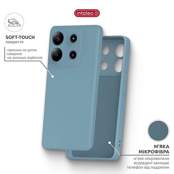 Фото - Чохол для смартфона Intaleo SoftShell for Motorola Moto G15/G15 Power Blue (1283126632327)