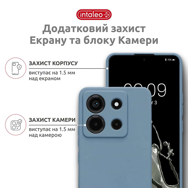 Фото - Чохол для смартфона Intaleo SoftShell for Motorola Moto G15/G15 Power Blue (1283126632327)
