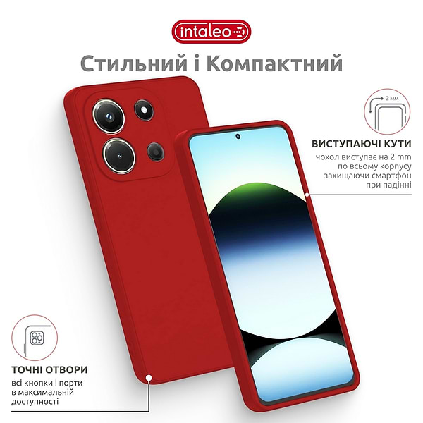 Фото - Чохол для смартфона Intaleo SoftShell for Motorola Moto G15/G15 Power Red (1283126632358)
