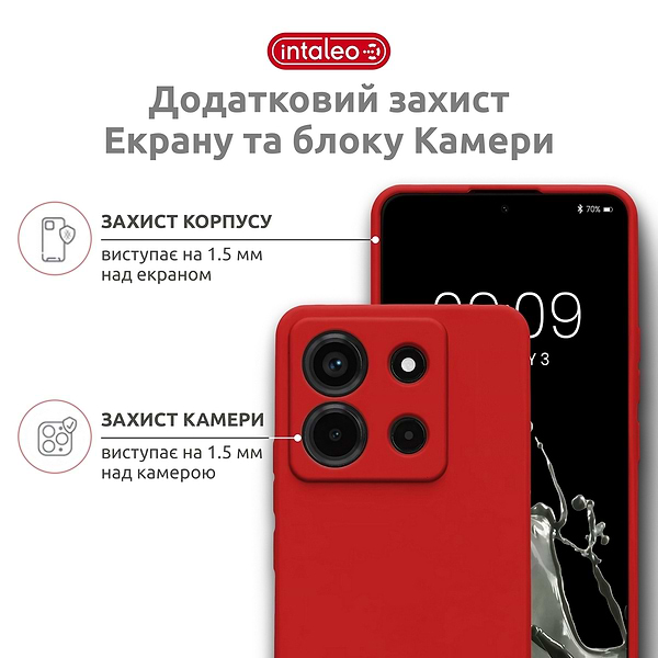 Фото - Чохол для смартфона Intaleo SoftShell for Motorola Moto G15/G15 Power Red (1283126632358)