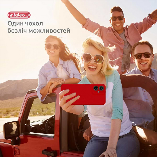 Фото - Чохол для смартфону Intaleo SoftShell for Motorola Moto G55 Red (1283126632402)