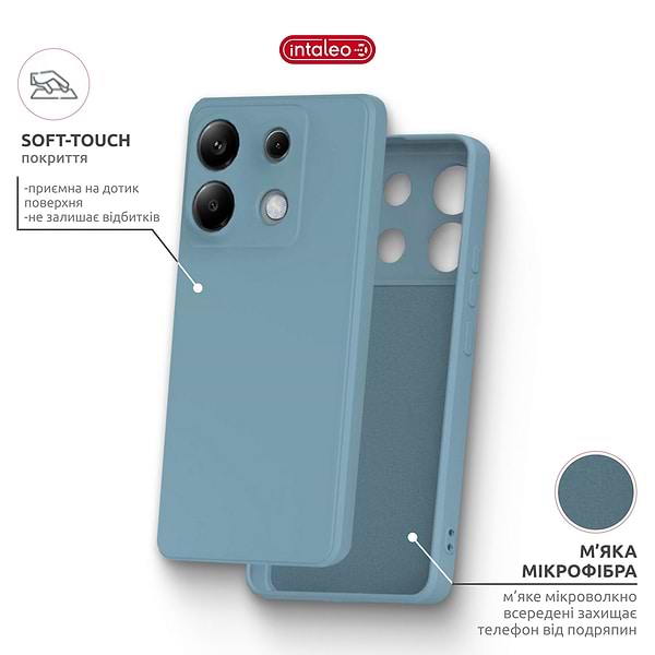 Фото - Чохол для смартфону Intaleo SoftShell for Xiaomi Redmi Note 13 Pro 4G Blue (1283126632471)