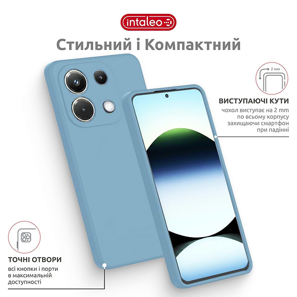 Фото - Чохол для смартфону Intaleo SoftShell for Xiaomi Redmi Note 13 Pro 4G Blue (1283126632471)