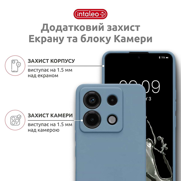 Фото - Чохол для смартфону Intaleo SoftShell for Xiaomi Redmi Note 13 Pro 4G Blue (1283126632471)
