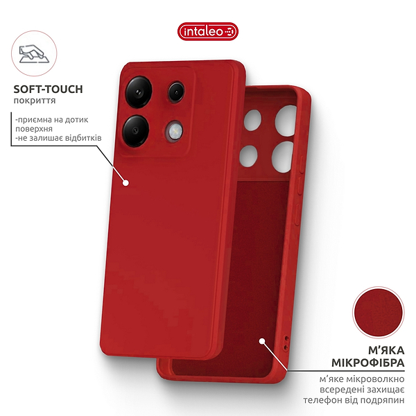Фото - Чехол для смартфона Intaleo SoftShell for Xiaomi Redmi Note 13 Pro 4G Red (1283126632501)