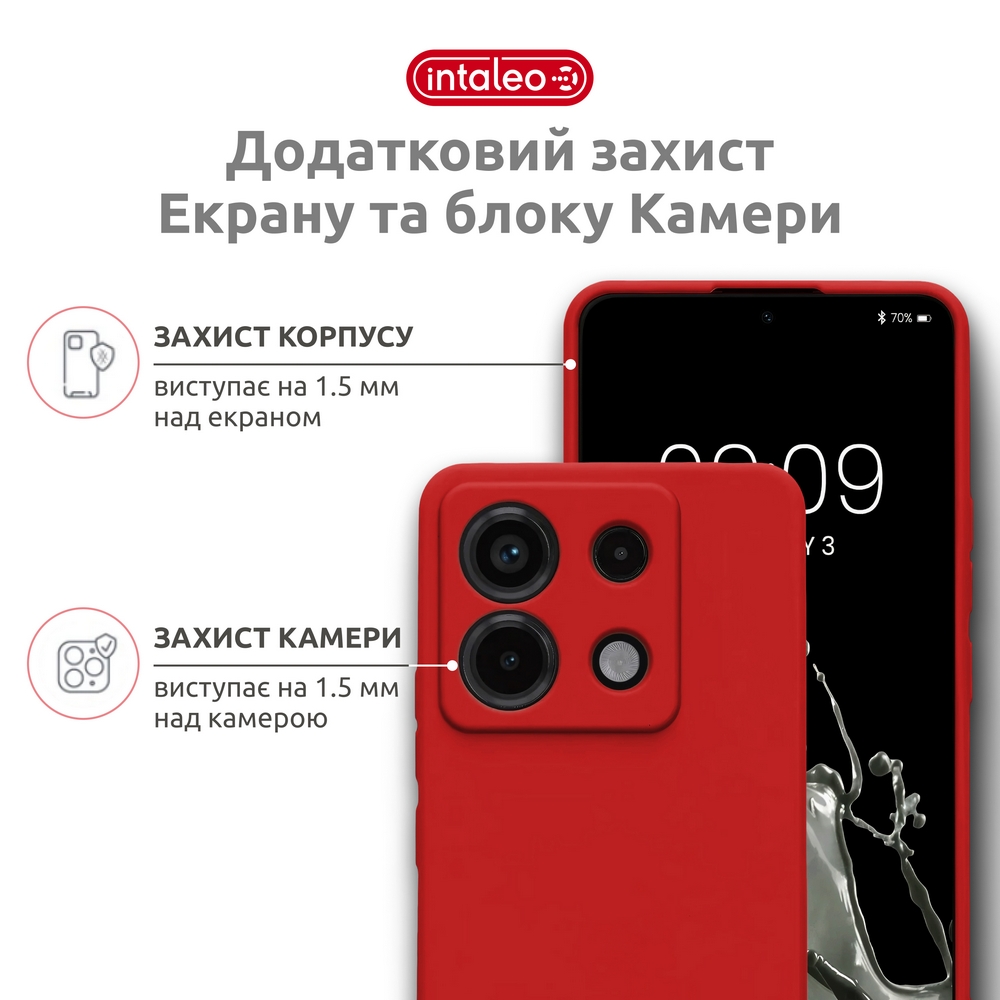 Фото - Чехол для смартфона Intaleo SoftShell for Xiaomi Redmi Note 13 Pro 4G Red (1283126632501)