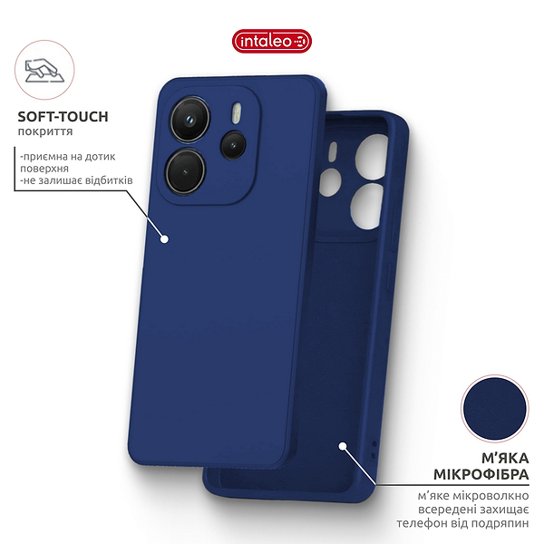 Фото - Чехол для смартфона Intaleo SoftShell for Xiaomi Redmi Note 14S 4G Blue (1283126631344)