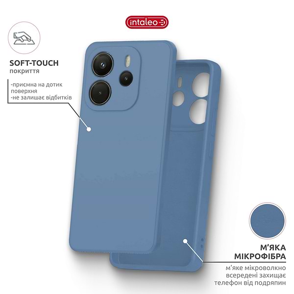 Фото - Чохол для смартфону Intaleo SoftShell for Xiaomi Redmi Note 14S 4G Light Blue (1283126631337)