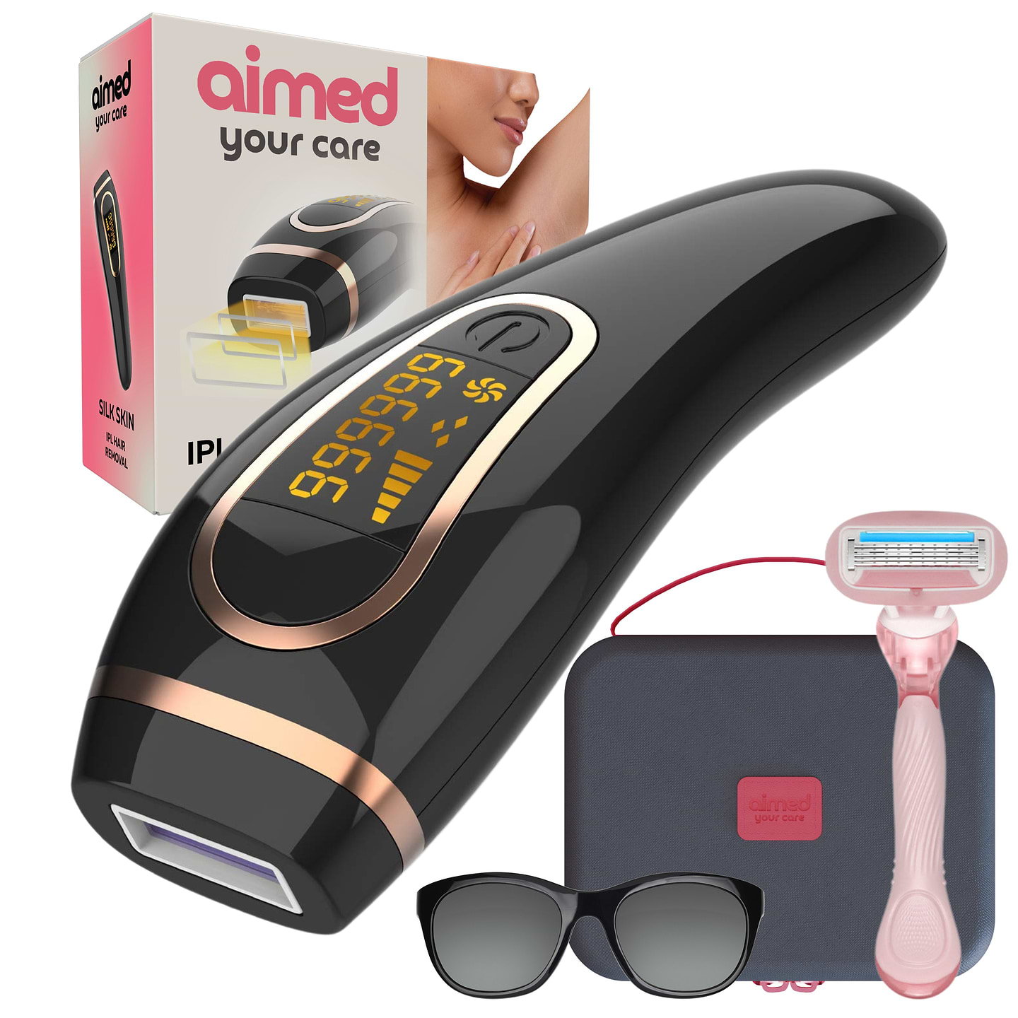 Фотоепілятор AIMED Silk Skin IPL Intensed Pulse Light Black (AI-Silk1bk) - Фото 1