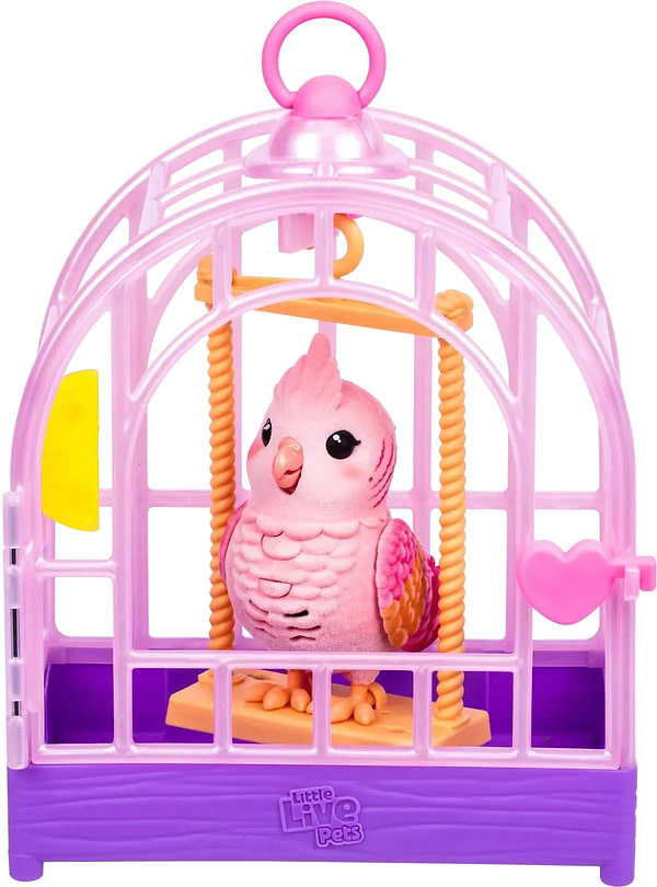 Фото - Інтерактивна іграшка Moose папужка какаду Розі в клітці (26692) Фото - Інтерактивна іграшка Moose папужка какаду Розі в клітці (26692)