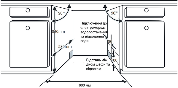 Фото - Посудомийна машина вбудована Interline DWI 965 DSO WA Sliding Door