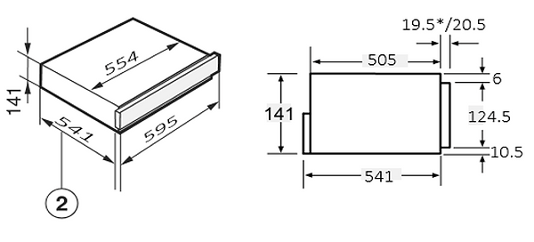 Фото - Шафа для підігріву посуду Interline JEG 760 SYD BA
