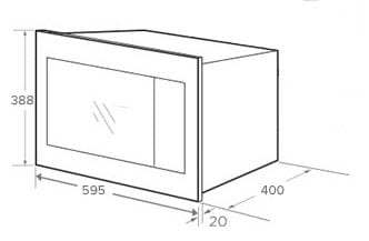 Фото - Микроволновая печь (СВЧ) встраиваемая Interline MWR 925 SSA VA