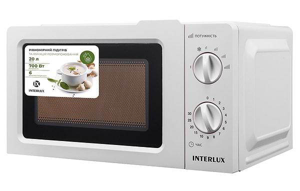 Фото - Мікрохвильова піч (НВЧ) INTERLUX IMWO-8820SW