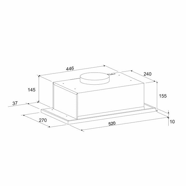Фото - Витяжка вбудована ELEYUS INTO 700 52 WH