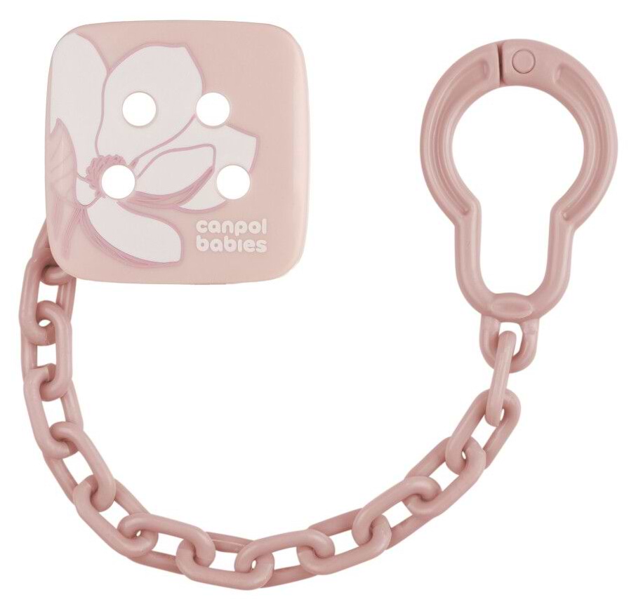 Держатель пустышек Canpol babies GOLD розовый (2/440_pin)