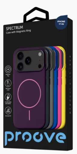 Фото - Чехол для смартфона Proove Spectrum Case with Magnetic Ring iPhone 17 Air stone gray (PCSPIP17AR39)