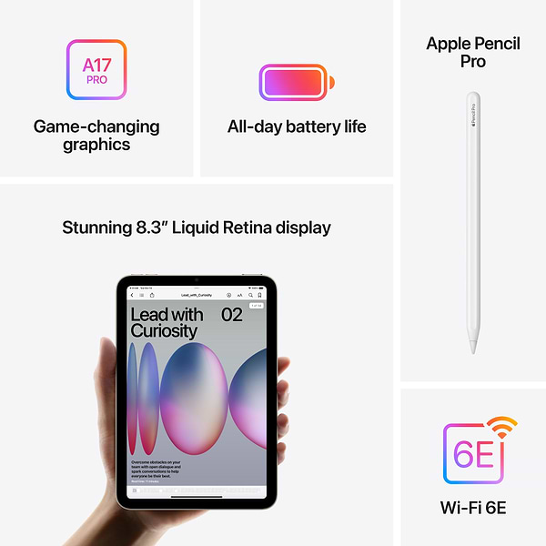 Фото - Планшет Apple iPad Mini (A17 Pro) WiFi 128GB (MXN93) Purple