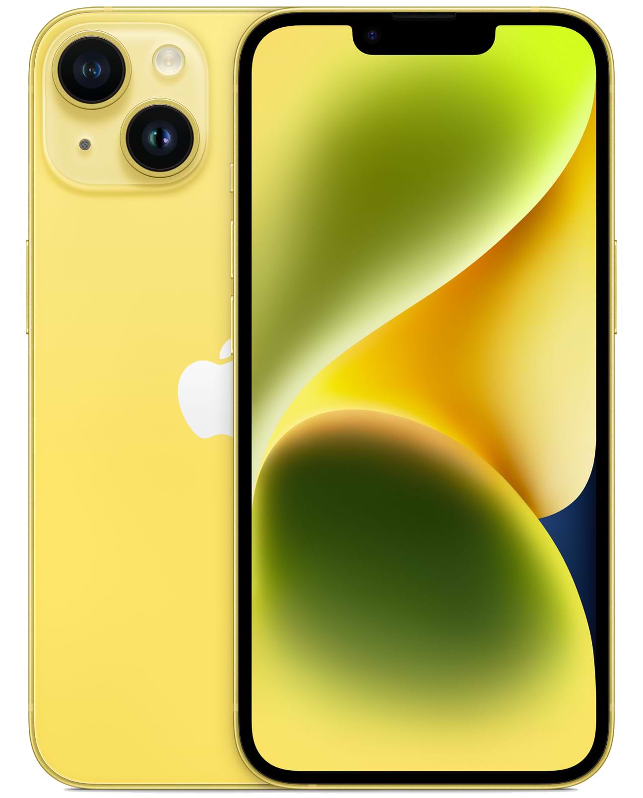 Смартфон Apple iPhone 14 256GB Yellow (REF, A+) e-SIM - Фото 1