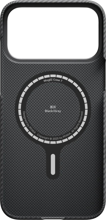 Фото - Уценка - Чехол для смартфона Pitaka Ultra-Slim Twill Black/Grey for iPhone 17 Pro Max (KI1701BPM)