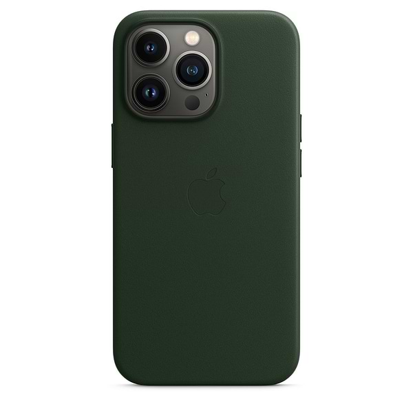 Фото - Чехол для смартфона Apple iPhone 13 Pro Leather Case with MagSafe - Sequoia Green (MM1G3) Фото - Чехол для смартфона Apple iPhone 13 Pro Leather Case with MagSafe - Sequoia Green (MM1G3)