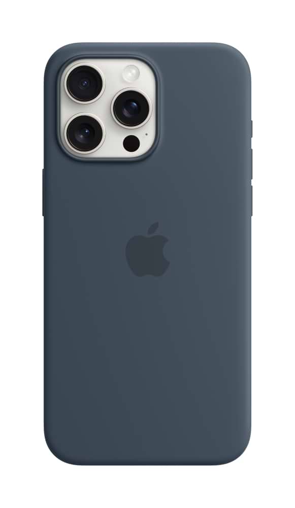 Чехол для смартфона Apple Silicone Case with MagSafe iPhone 15 Pro Max Storm Blue (MT1P3) - Фото 1