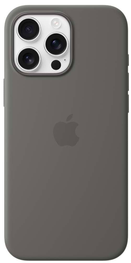 Чехол для смартфона Apple Silicone Case with MagSafe Stone Gray iPhone 16 Pro Max (MYYV3ZM/A) - Фото 1
