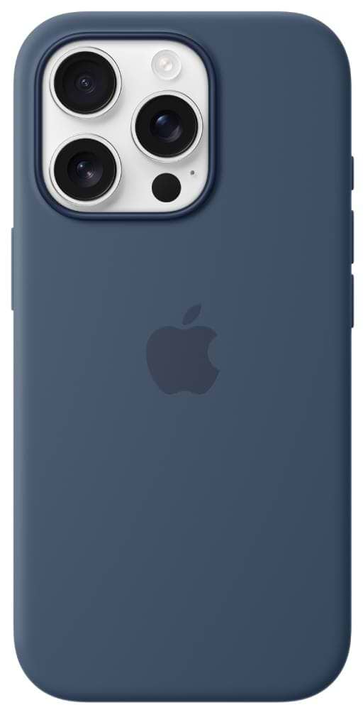Чехол для смартфона Apple Silicone Case with MagSafe Denim iPhone 16 Pro (MYYK3ZM/A) - Фото 1