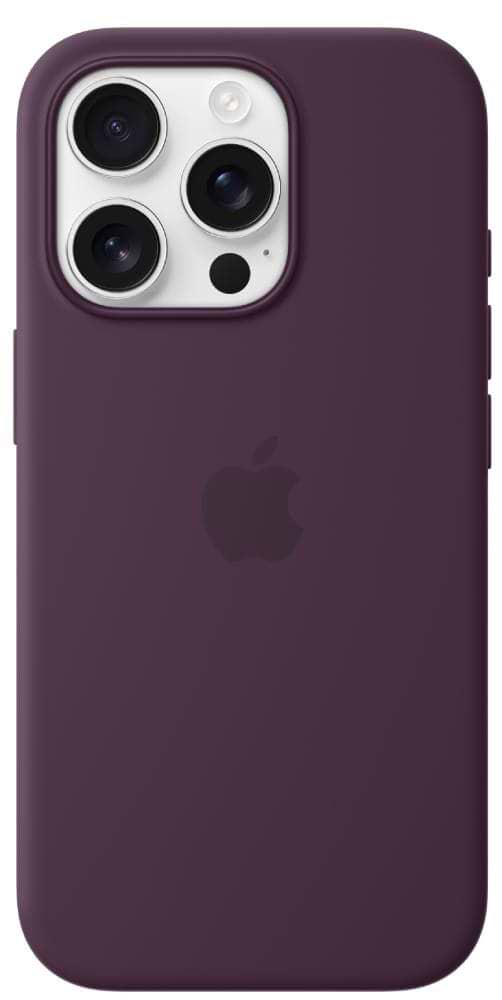 Фото - Уценка - Чехол для смартфона Apple Silicone Case with MagSafe Plum iPhone 16 Pro (MYYM3ZM/A)