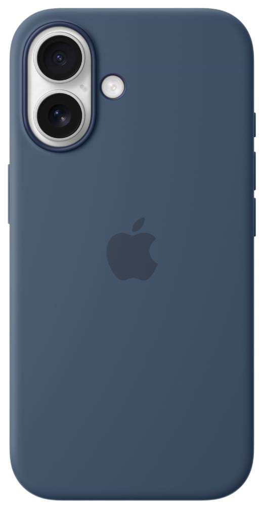 Чехол для смартфона Apple Silicone Case with MagSafe Denim iPhone 16 (MYY23ZM/A) - Фото 1