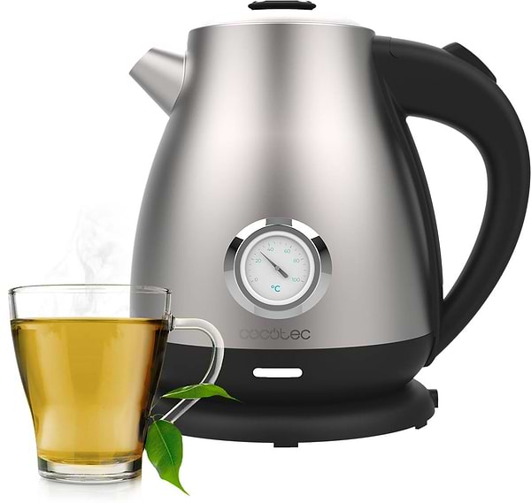 Фото - Електричний чайник Cecotec Thermosense 620 Retro Steel (CCTC-01458)