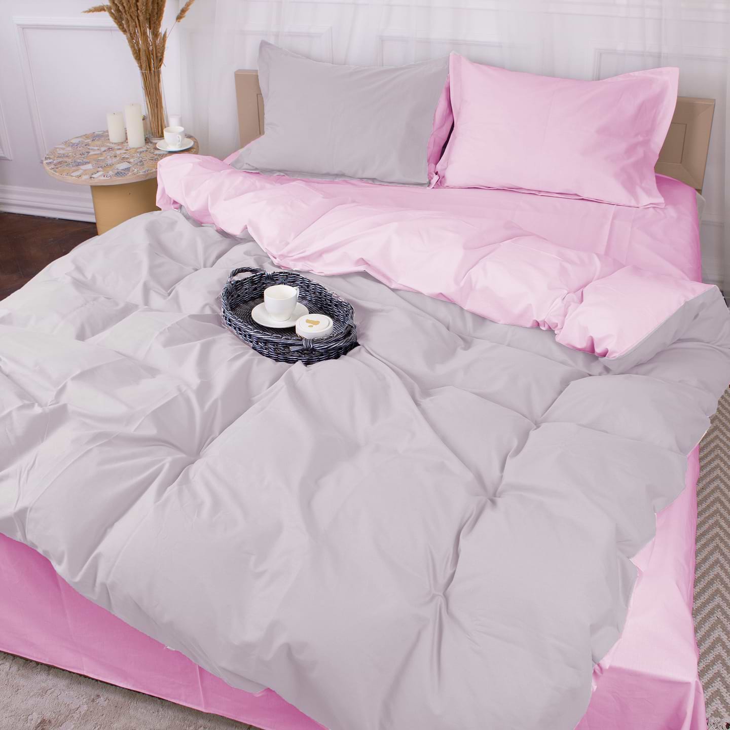 Комплект постільної білизни MirSon Poplin Line 018 + 054 Richelle 2 x 143 x 210 см (2200006282815)