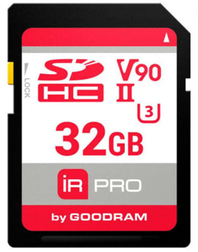 Карта памяти Goodram SDXC 32GB IRDM PRO V90 UHS-II U3 Retail (IRP-S9B0-0320R11)