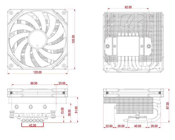 Фото - Процесорний кулер ID-Cooling IS-67-XT White