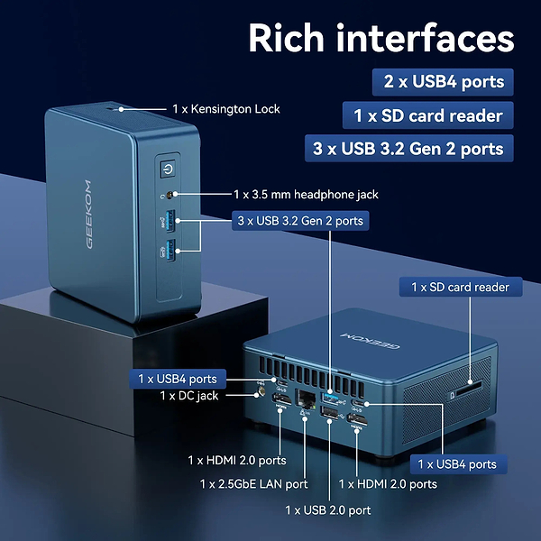 Фото - Неттоп GEEKOM IT13 Intel Core i9-13900HK (GMIT13I913900HK-322-EU)