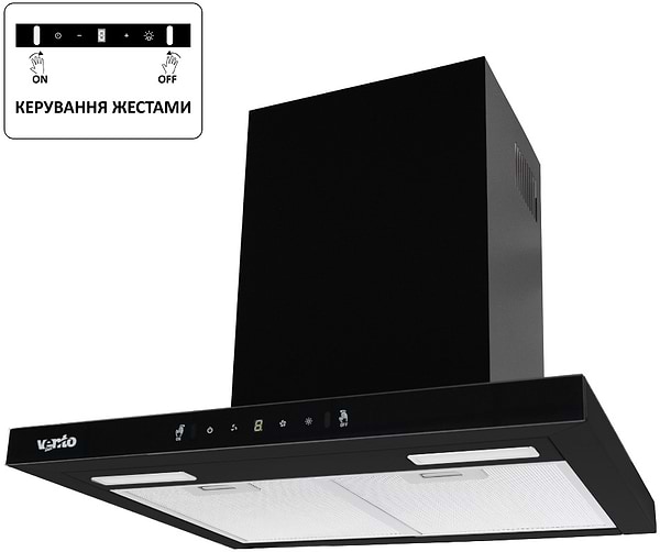 Фото - Витяжка декоративна Ventolux ITALIA 60 BG/BK (1000) TC MS