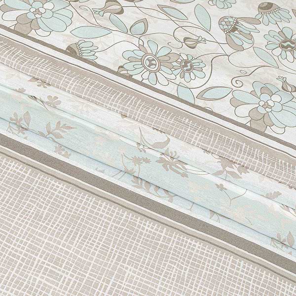 Фото - Комплект постільної білизни Home Line ЗАТИШОК бязь 143х215 см Щ140 нав. 50х70 Капучино-ментоловий (173537)