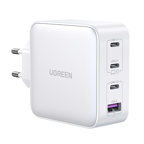 Фото - Мережевий зарядний пристрій UGREEN CD226 Nexode USB-A+3*USB-C 100W GaN Te ch Fast White (15337)