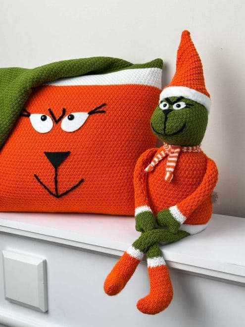 Фото - Подушка декоративна Прованс в'язана Помаранчевий Бука 45х45 см (042940)