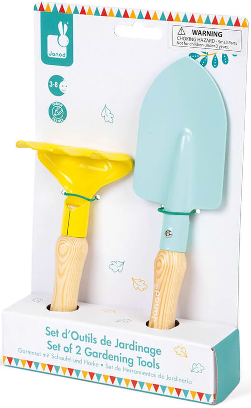 Фото - Набір для гри в пісочниці Janod Садові інструменти (J03182)