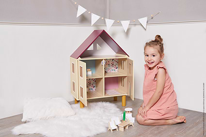 Фото - Мебель и домики для куклы Janod дом трехэтажный (J06617)