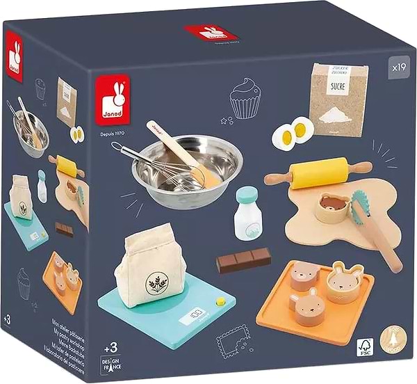 Фото - Сюжетно-ролевая игра. Кухня Janod Моя кондитерская мастерская (J06618)