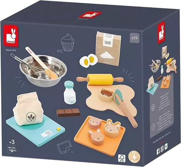 Фото - Сюжетно-ролевая игра. Кухня Janod Моя кондитерская мастерская (J06618)