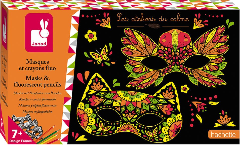 Набор для изготовления декора Janod Маски с карандашами (J07944)