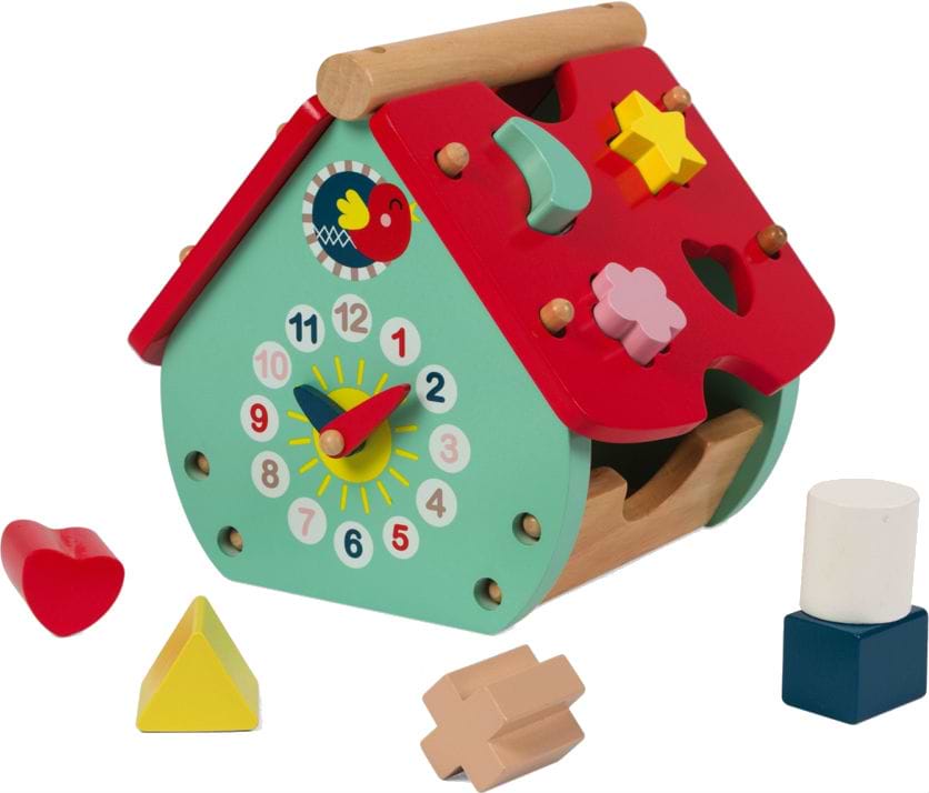 Сортер Janod Будиночок з годинником (J08008)