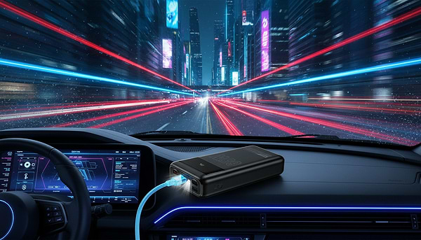 Фото - Батарея мобільна HOCO DB81 Apollo PD65W 30000 mAh Black