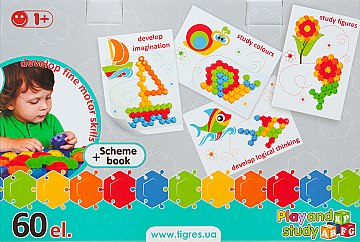 Фото - Мозаїка для малюків Tigres Фантазія 60 ел. (39124)