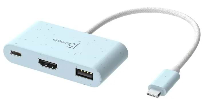 Хаб USB J5create USB-C 3-в-1 ( JCA379EC-N)