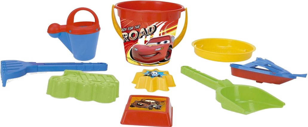 Купити Набір для гри в пісочниці Wader Тачки Disney 9 ел. (77635) - Фото 1 Набір для гри в пісочниці Wader Тачки Disney 9 ел. (77635) - Фото 1