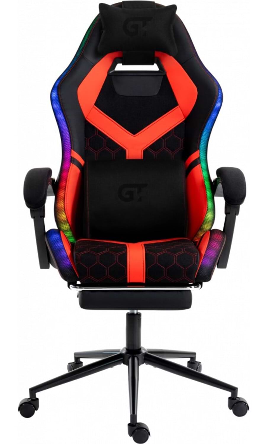 Кресло для геймеров GT Racer X-2336 Black/Red RGB